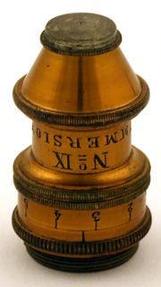 Mikroskop Objektiv Immersion Nr. IX, E. Gundlach Berlin um 1869