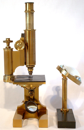 Großes Hufeisen-Mikroskop Hartnack & Prazmowski #12498
