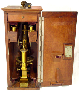 Seibert in Wetzlar Mikroskop Nr. 8773 im Kasten