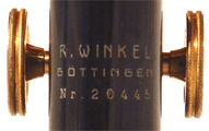 Winkel Reisemikroskop # 20445: Signatur
