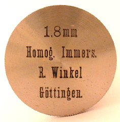 R. Winkel Göttingen: Objektivdose 1.8 mm Fluoritsystem