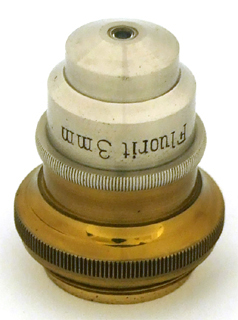 Mikroskop nach Wülfing, Winkel-Zeiss No. 28353: Objektiv Fluorit 3 mm