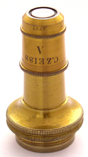 Carl Zeiss Jena Mikroskop Nr.5139 von 1881: Objektiv A