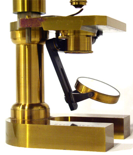 Carl Zeiss Jena Mikroskop Nr.5139 von 1881: Belechtungseinrichtung