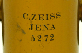 Carl Zeiss Jena No. 5272: Signatur