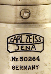 Abbe Refraktometer Carl Zeiss Jena Nr. 30246: Signatur