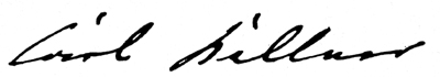 Unterschrift Carl Kellner; Abb. aus: Dr.med.habil. Alexander Berg: Ernst Leitz Optische Werke Wetzlar 1849 - 1949; Umschau Verlag; Frankfurt am Main 1949 