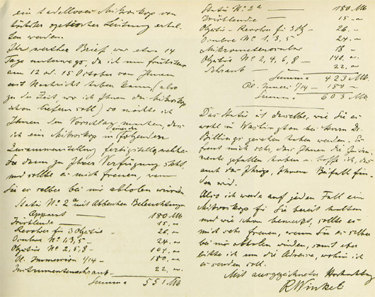 Brief von Rudolf Winkel; aus Referenz 32