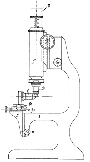 Immersionsultramikroskop Winkel-Zeiss. Abb. aus: DRP 268876