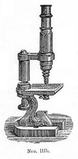 Mikroskopstativ IIIb, Abb. aus: Preis-Verzeichnis ueber Mikroskope und Nebenapparate aus dem optischen Institut von E. Leitz Wetzlar, 1880