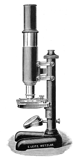 Ernst Leitz Wetzlar Stativ V aus: "Mikroskope und Nebenapparate"; Ernst Leitz, Optische Werkstätte Wetzlar; Nr. 40; 1902 