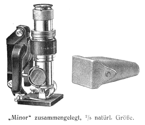 Ernst Leitz Wetzlar: Kleinmikroskop Minor nach Liste Mikro A 2455 von 1925