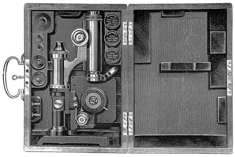 Winkel Reisemikroskop. Abb. aus Druckschrift Nr. 220