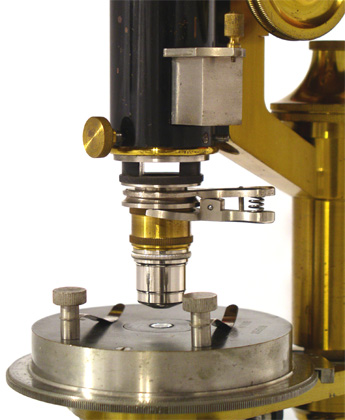R. Fuess Berlin-Steglitz Mikroskop #800: Detail
