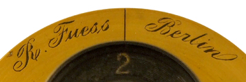 Petrografisches Mikroskop nach Fuess - Rosenbusch, R. Fuess Berlin um 1880: Signatur