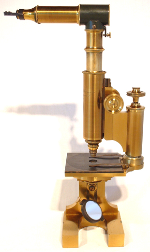 Großes Hufeisen-Mikroskop Hartnack & Prazmowski #12498 mit Camera Lucida