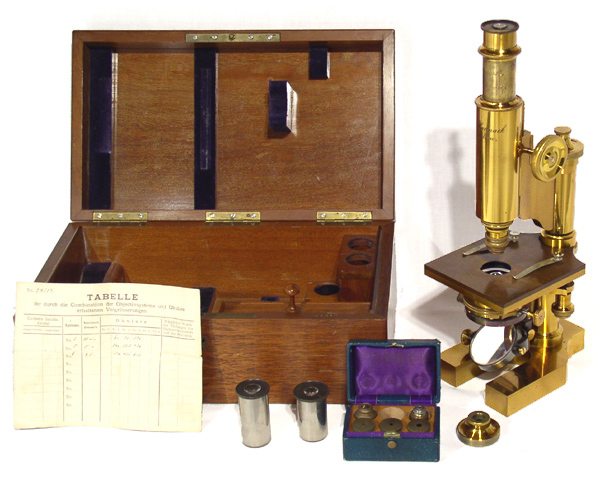 Mikroskop Dr. E. Hartnack Potsdam #24312 mit Kasten