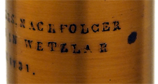 C. Kellner's Nachfolger E. Leitz in Wetzlar No. 1131: Signatur