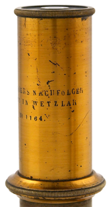 Mikroskop C. Kellners Nachfolger E. Leitz in Wetzlar No. 1164: Signatur