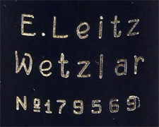 Ernst Leitz Wetzlar, Mikroskop für Gehirnschnitte: Signatur