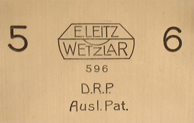 Ernst Leitz Wetzlar: Integrationstisch No. 596: Signatur