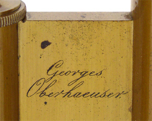 Georges Oberhaeuser Paris, No. 1336, Signatur
