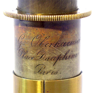 G. Oberhaeuser Paris Mikroskop #2548: Signatur