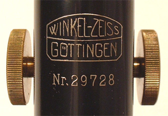 Winkel-Zeiss # 29728 Signatur