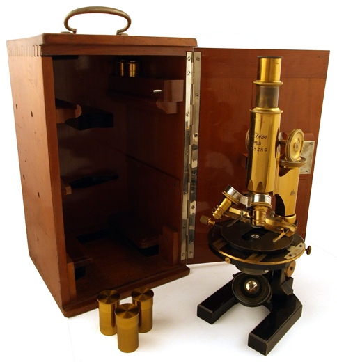 Carl Zeiss Jena Mikroskop Nr. 28285