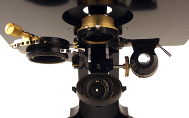 Carl Zeiss Jena Mikroskop Stativ ID für Gehirnschnitte: Beleuchtungsapparat