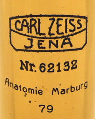 Signatur Carl Zeiss Jena # 62132