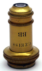 Mikroskop Carl Zeiss Jena, No. 8773 Objektiv BB