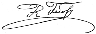 Signatur von Rudolf Fuess