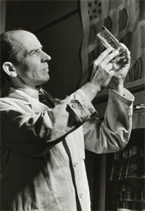 Prof.Dr.phil. Karl Henke (1895-1956), Foto von Leif Geiges für die Zeitschrift Atlantis (Herausgeber Martin Hürlimann), 1947
