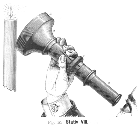 Paul Waechter, Stativ VIII. Abb. aus: Paul Waechter Optische Werkstätte Berlin: Mikroskope und mikroskopische Hilfsapparate; No. 14; Berlin 1889 