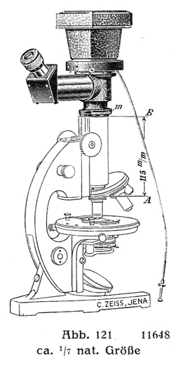 Zeiss Phoku; Abb. aus: Carl Zeiss Jena: Zeiss Mikroskope und Nebenapparate Ausgabe 1927; Mikro 400; Jena 1927 